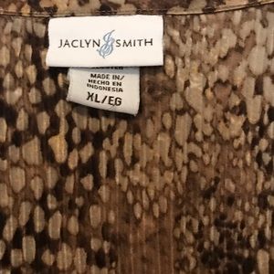 Brown Jaclyn Smith jacket